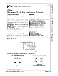 datasheet for LP2980IM5X-3.3 by 