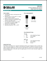 datasheet for DS18120-10 by Dallas Semiconductor