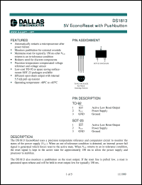 datasheet for DS1813-10 by Dallas Semiconductor
