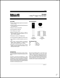 datasheet for DS1820 by Dallas Semiconductor
