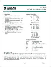 datasheet for DS1832 by Dallas Semiconductor