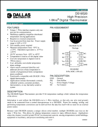 datasheet for DS18S20 by Dallas Semiconductor