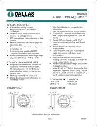 datasheet for DS1973-F3 by Dallas Semiconductor