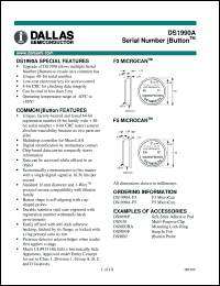 datasheet for DS1990A-F3 by Dallas Semiconductor