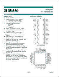 datasheet for DS2180AQ by Dallas Semiconductor