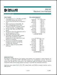 datasheet for DS2187 by Dallas Semiconductor