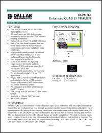 datasheet for DS21Q44T by Dallas Semiconductor