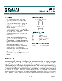 datasheet for DS2409P/T&R by Dallas Semiconductor