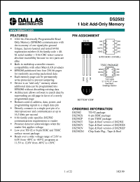 datasheet for DS2502 by Dallas Semiconductor
