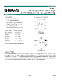 datasheet for DS4802 by Dallas Semiconductor