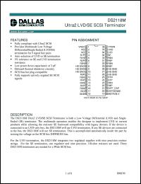 datasheet for DS2118MB by Dallas Semiconductor