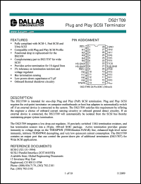 datasheet for DS21T09S by Dallas Semiconductor