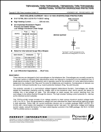 datasheet for TISP4200H4BJ by Power Innovations