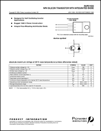 datasheet for BUPD1520 by Power Innovations