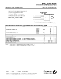 datasheet for BD897A by Power Innovations