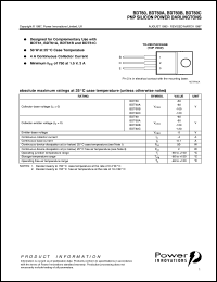 datasheet for BDT60B by Power Innovations