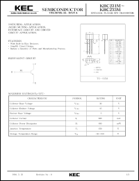 datasheet for KRC231M by Korea Electronics Co., Ltd.