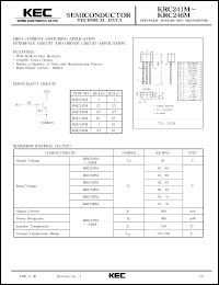 datasheet for KRC241M by Korea Electronics Co., Ltd.