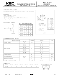 datasheet for KRC401 by Korea Electronics Co., Ltd.