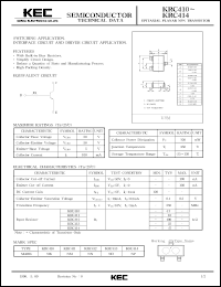 datasheet for KRC410 by Korea Electronics Co., Ltd.