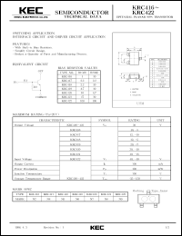 datasheet for KRC416 by Korea Electronics Co., Ltd.