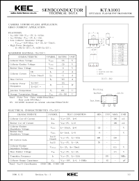 datasheet for KTA1001 by Korea Electronics Co., Ltd.