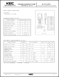 datasheet for KTA1273 by Korea Electronics Co., Ltd.