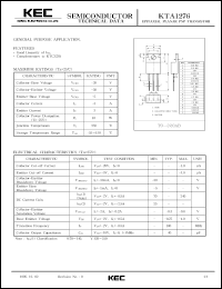 datasheet for KTA1276 by Korea Electronics Co., Ltd.