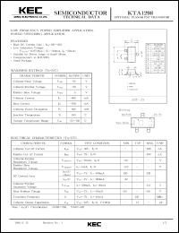 datasheet for KTA1298 by Korea Electronics Co., Ltd.