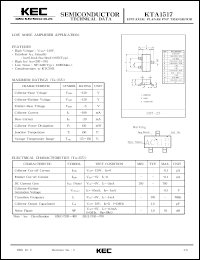 datasheet for KTA1517 by Korea Electronics Co., Ltd.