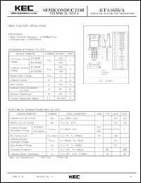 datasheet for KTA1659A by Korea Electronics Co., Ltd.
