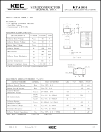 datasheet for KTA1664 by Korea Electronics Co., Ltd.