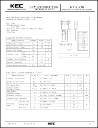 datasheet for KTA1716 by Korea Electronics Co., Ltd.