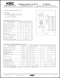 datasheet for KTB595 by Korea Electronics Co., Ltd.