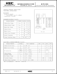 datasheet for KTC200 by Korea Electronics Co., Ltd.
